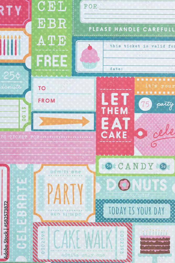 decorative scrapbook paper background with messages