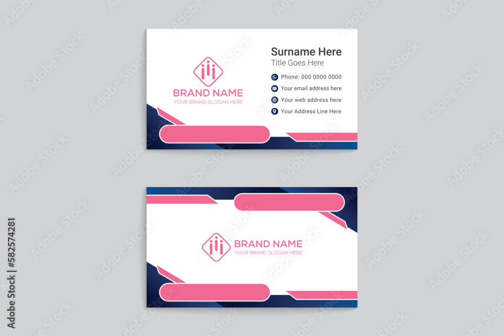 Fototapeta premium Simple business card template