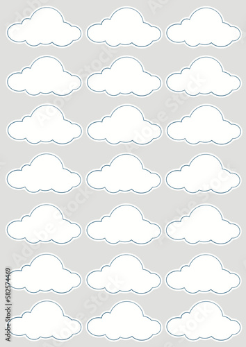 Clouds stickers