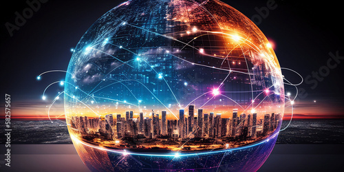 World wide web concept, network