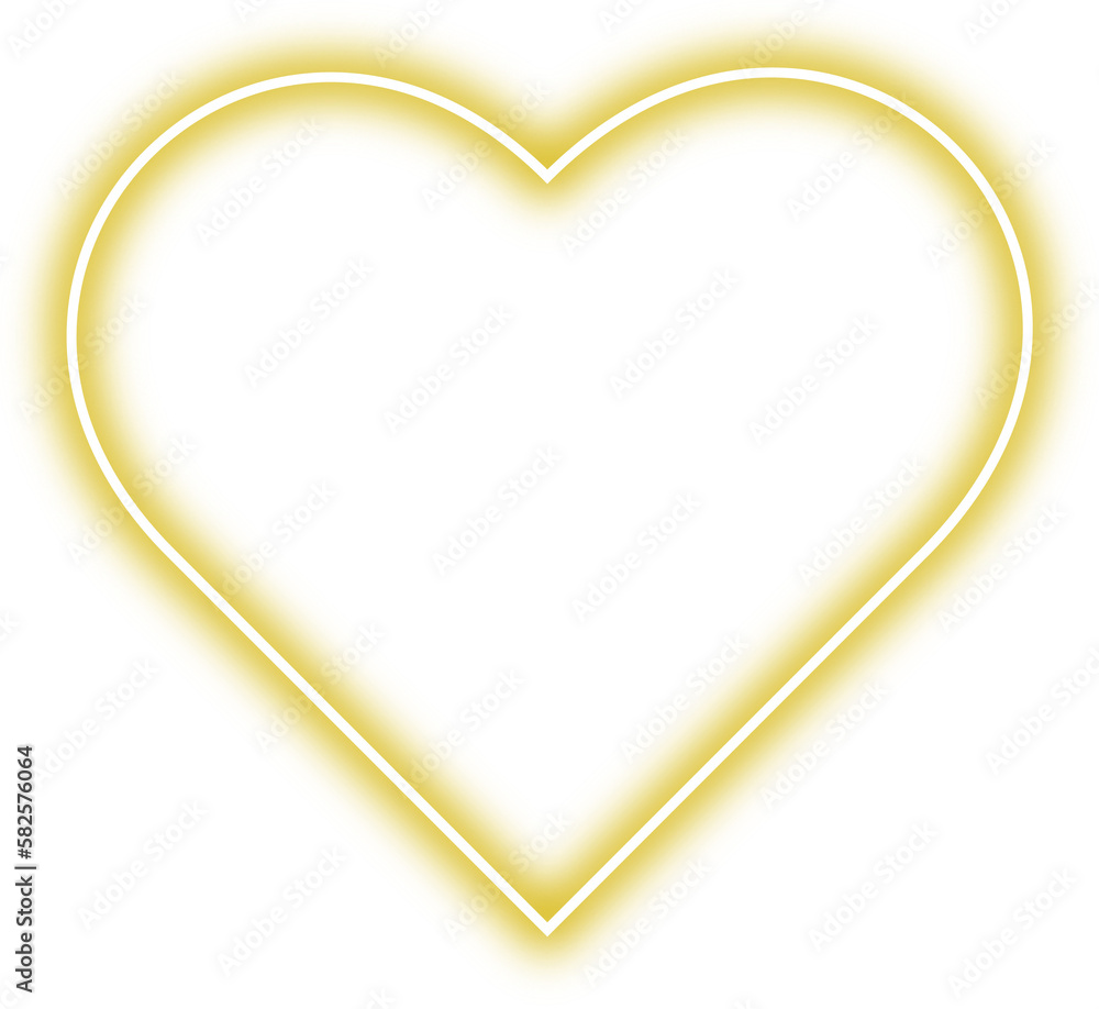 yellow neon heart yellow neon heart