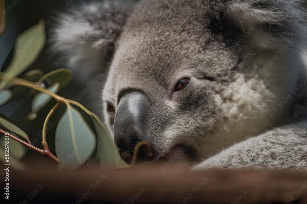 Beautiful Koala, created with Generative AI technology