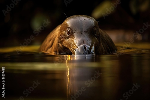 Intriguing Platypus, created with Generative AI technology