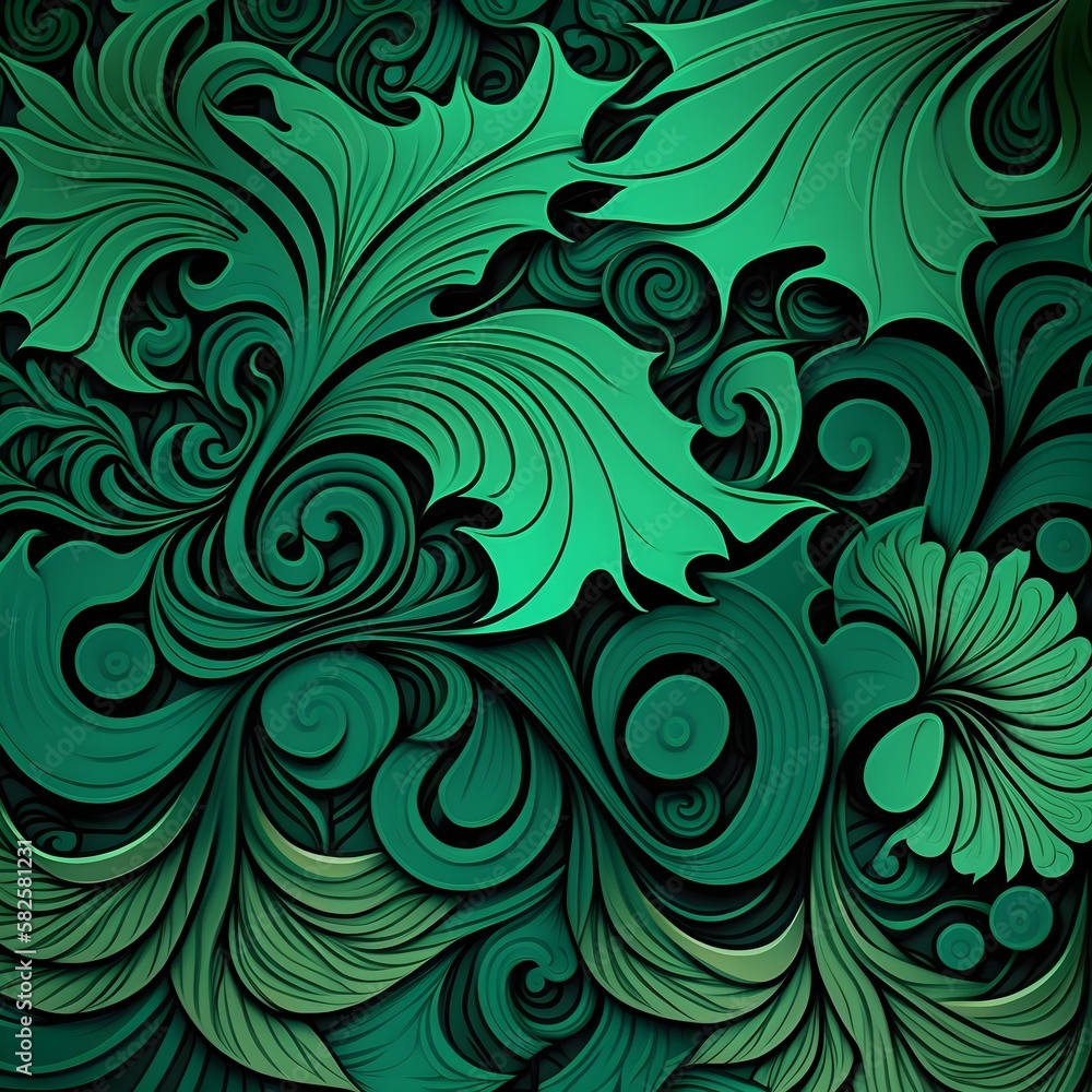 green floral background green floral background