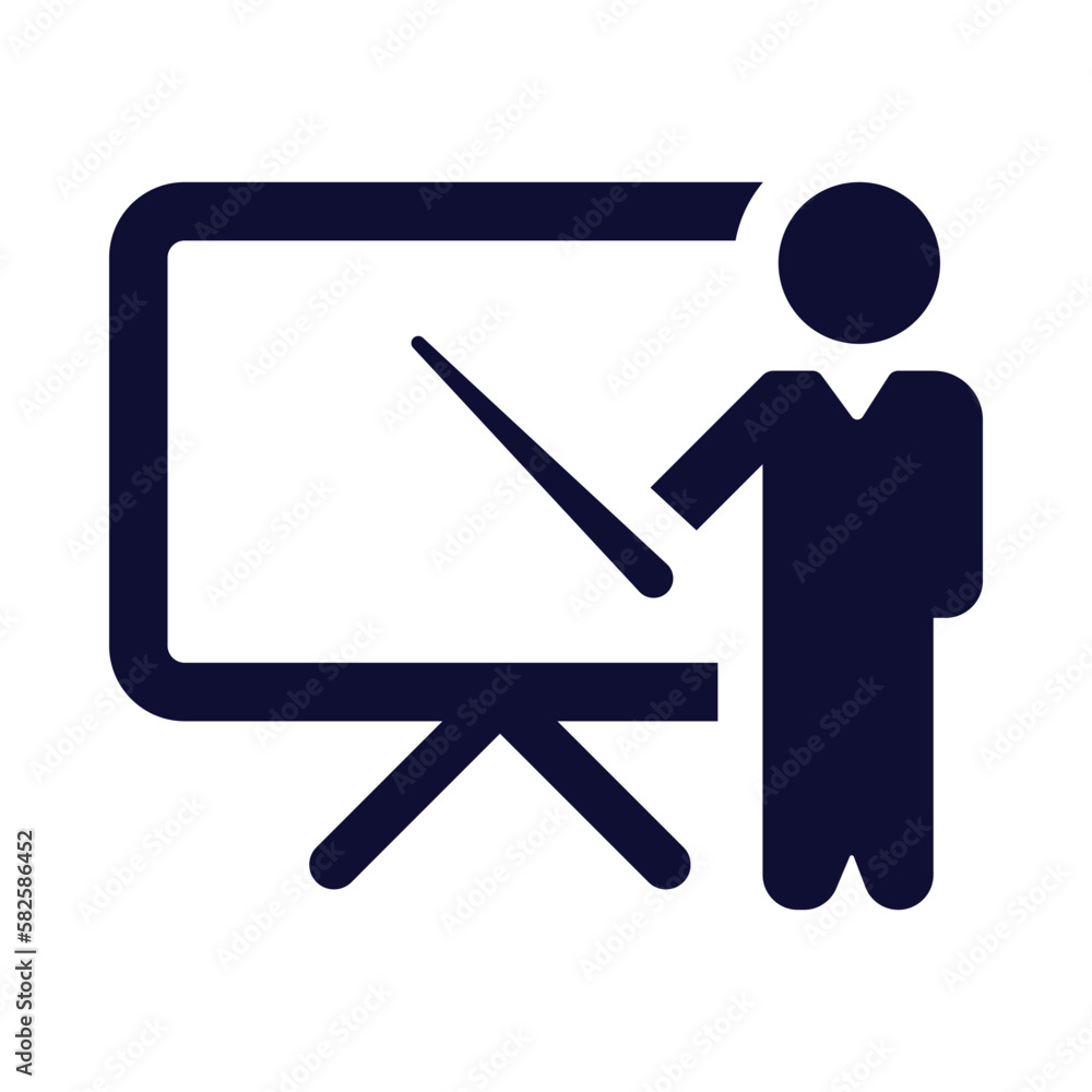 presentation, business presentation, teaching, training, business training presentation icon