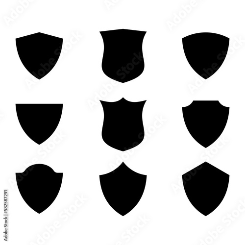 Shield Silhouette, Icon, symbol, Vector
