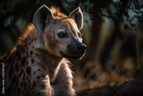 Spotted Hyena, often known as the Crocuta. Generative AI