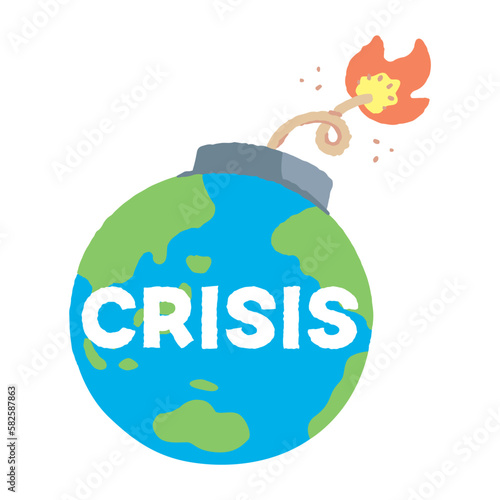 地球_アジア・オセアニア・アメリカ_爆弾_導火線_crisis_主線無し