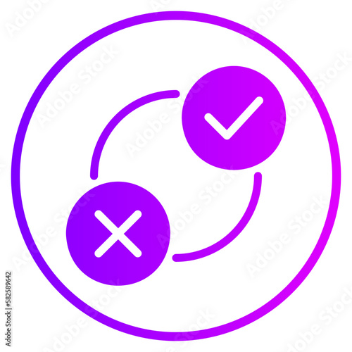 decision making gradient icon