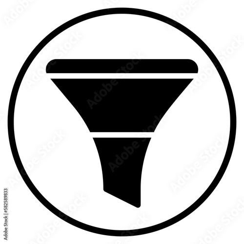 funnel glyph icon