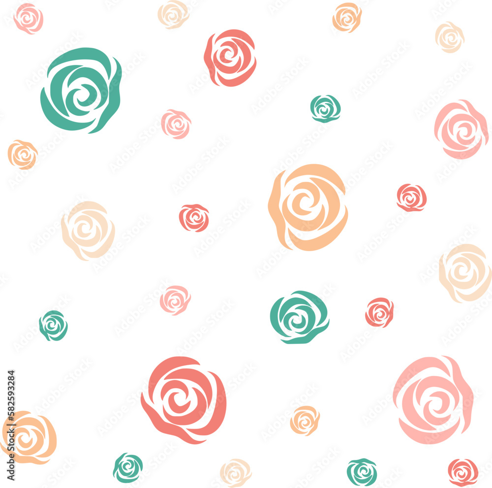 Abstract Flower Shape Background Abstract Flower Shape Background