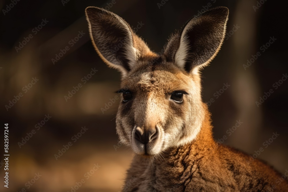 Kangaroo up close. Generative AI Kangaroo up close. Generative AI