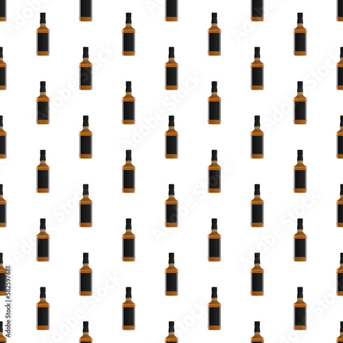  jack daniel bottle whiskey bottle pattern seamless