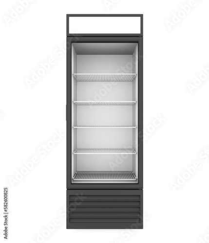 Canvastavla Commercial Display Refrigerator Isolated