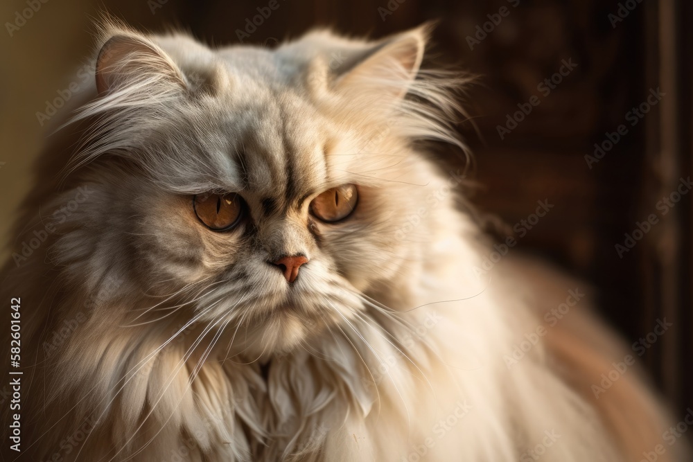 beautiful Persian breed cat. Generative AI