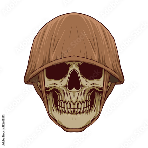 WW2 Army skull millitary troops