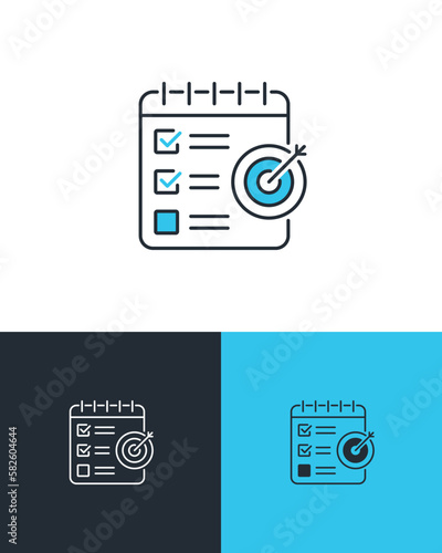 Project Management Checklist Target Icon