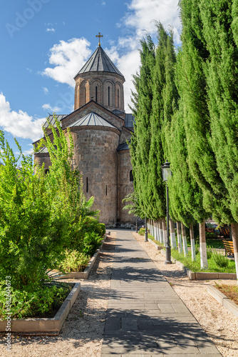 The Virgin Mary Assumption Church of Metekhi in Tbilisi  Georgia