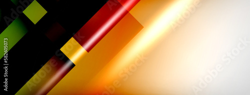 Light and shadow squares and lines abstract background