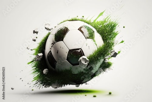 soccer ball on green grass