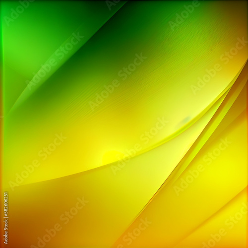 yellow and green, abstract background design, gradient, blur, modern, Generative AI