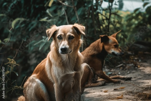 stray dogs at tourist destinations. Generative AI
