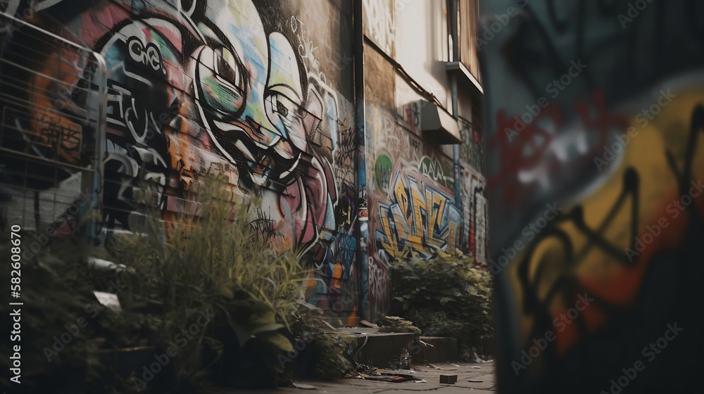 Fototapeta premium graffiti on the wall