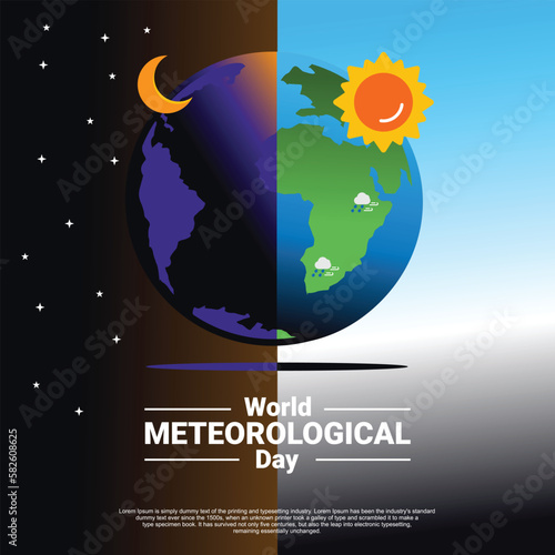 World Meteorological day, poster and banner