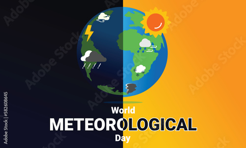 World Meteorological day, poster and banner