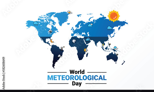 World Meteorological day, poster and banner