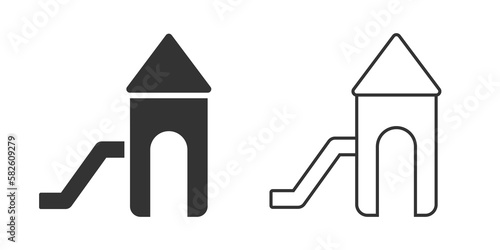 Playhouse vector icons collection