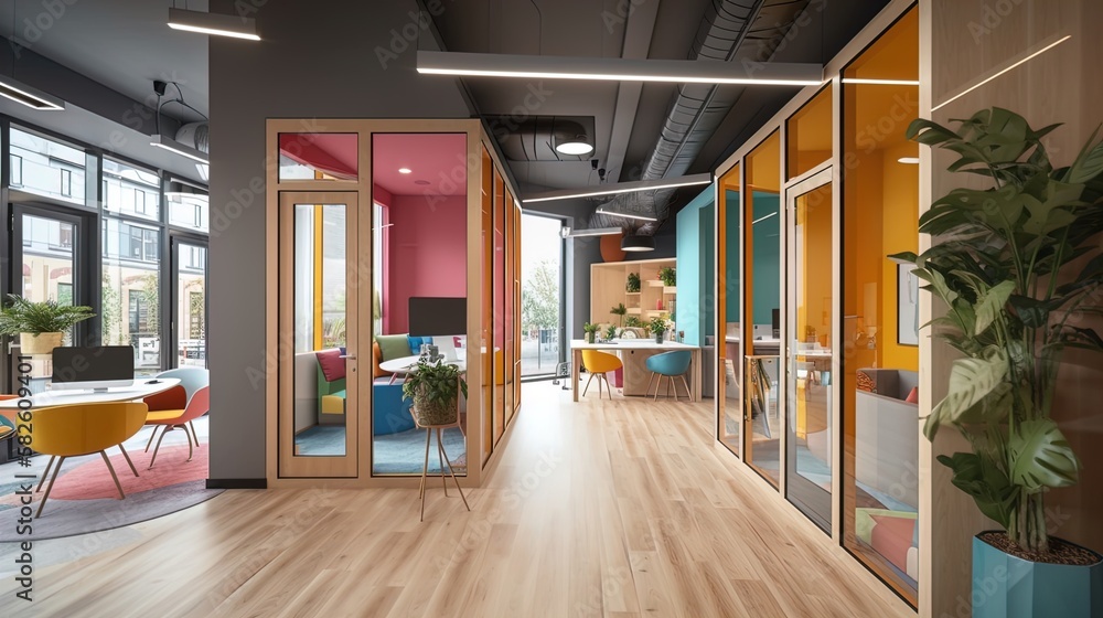 Innovative Workspaces: A Glimpse into the Futuristic, Bright, and ...