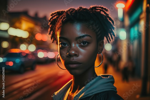 portrait of a person in the city