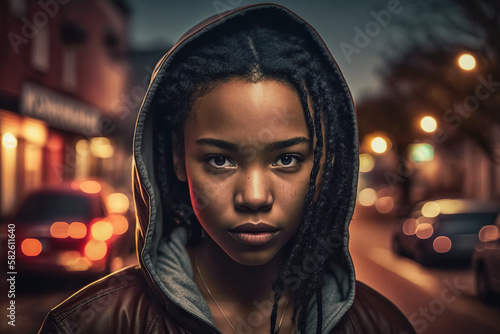 portrait of a person in the city