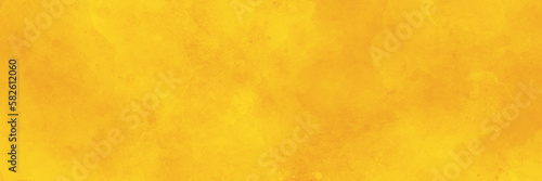 Yellow background texture in panorama view. Metal texture with scratches and cracks which can be used as a background