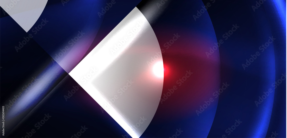Neon round shapes, lines and triangle elements. Hi-tech design for wallpaper, banner, background, landing page, wall art, invitation, prints, posters Neon round shapes, lines and triangle elements. Hi-tech design for wallpaper, banner, background, landing page, wall art, invitation, prints, posters