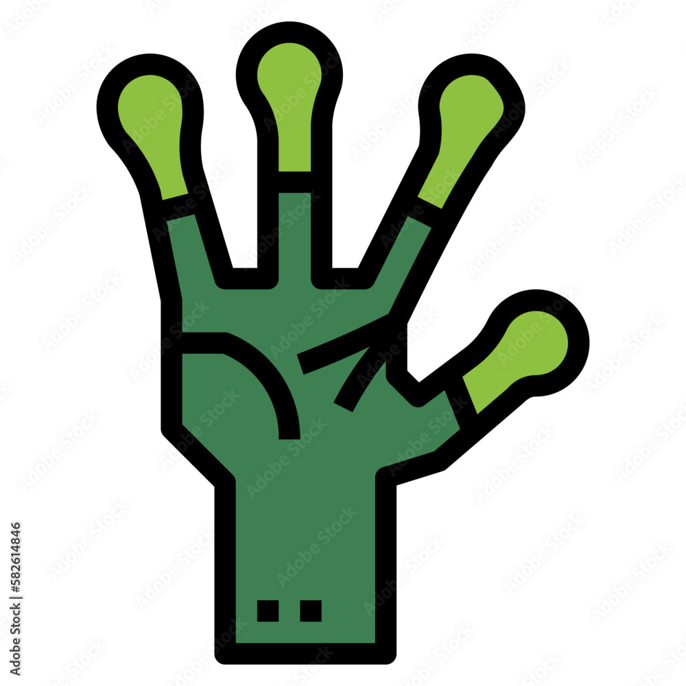 hand filled outline icon style hand filled outline icon style