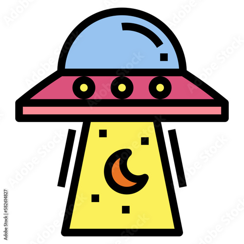 abduction filled outline icon style