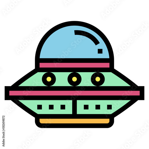 ufo filled outline icon style