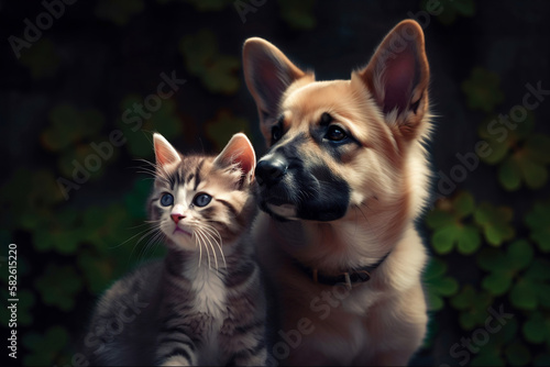 Cat and a Dog, Created with generative AI