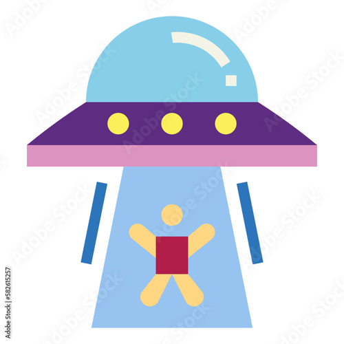 abduction flat icon style