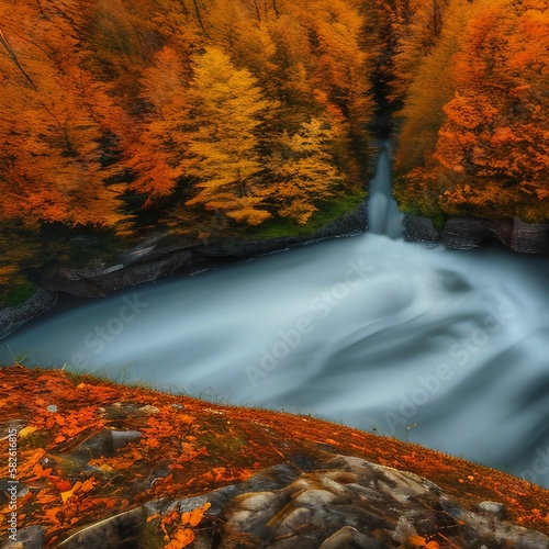 Mysterious realistic highly detailed fall Landscape That Inspires Wanderlust with depth k quality