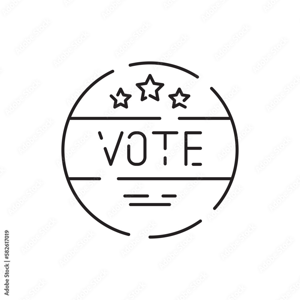 Politics or political and Politician. Vector voting or election and vote. Related Vector Line Icon. Ratings of Candidates, Electronic voting and more