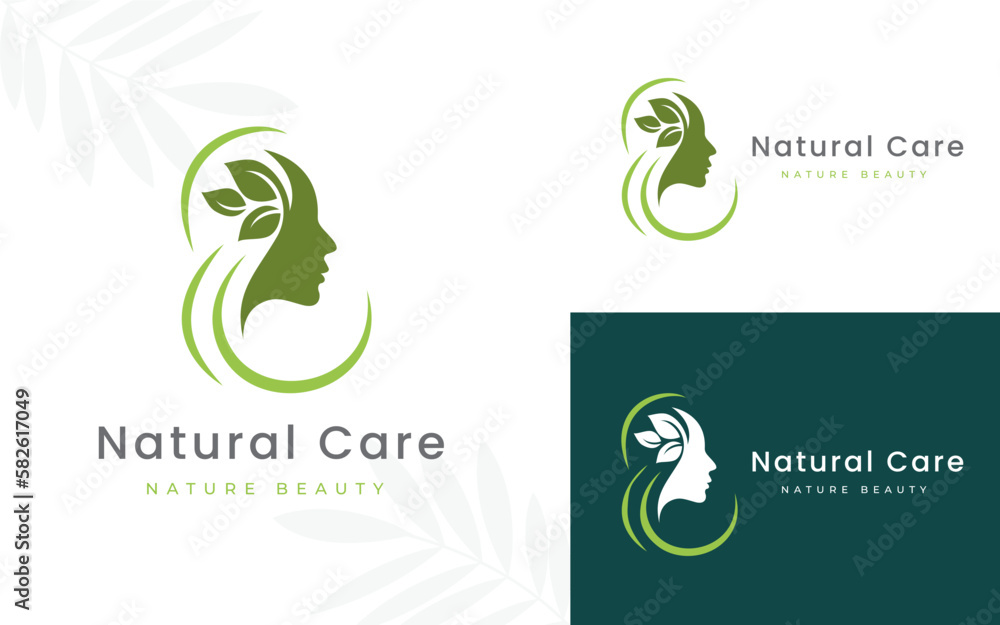 Feminine Woman silhouette Beauty Logo Design Illustration Feminine Woman silhouette Beauty Logo Design Illustration