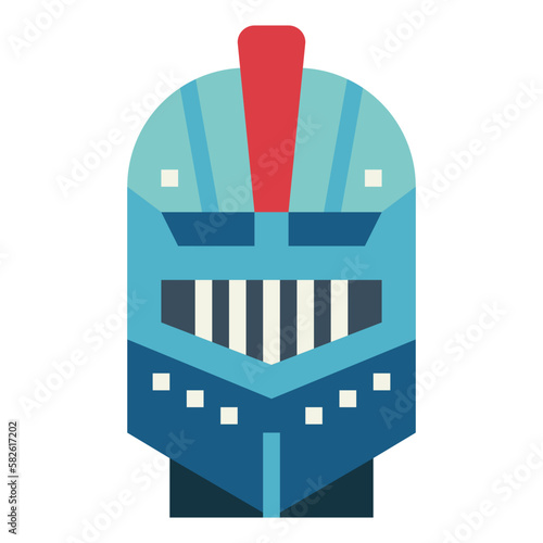 warrior flat icon style