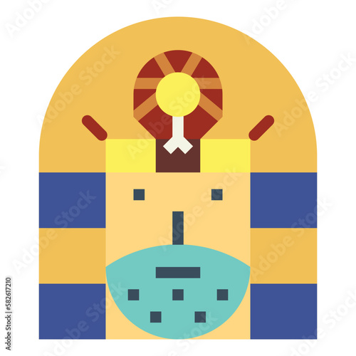 warrior flat icon style