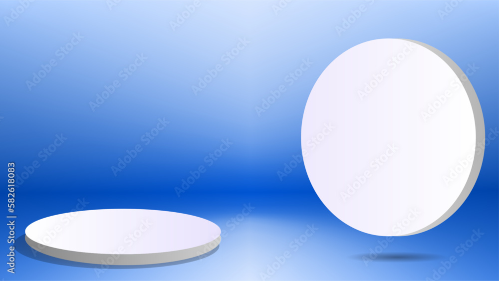 Platform and Title Copy Space Blue Gradient Background for presentations Platform and Title Copy Space Blue Gradient Background for presentations