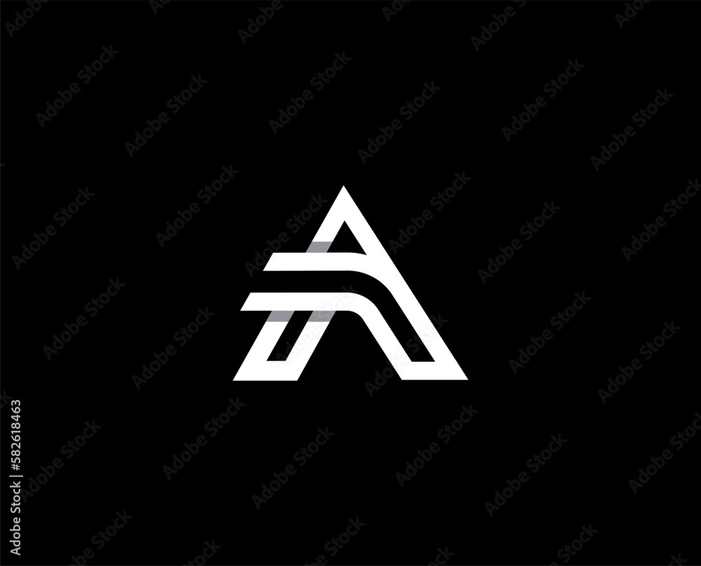 Creative letter A monogram line logo design concept. Initial symbol for corporate business identity. Alphabet vector element Creative letter A monogram line logo design concept. Initial symbol for corporate business identity. Alphabet vector element