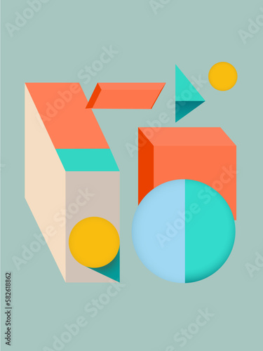 geometric arrangement 04 (ID: 582618862)