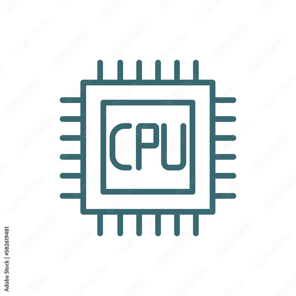 gpu icon. Thin line gpu icon from hardware and equipment collection. Outline vector isolated on white background. Editable gpu symbol can be used web and mobile gpu icon. Thin line gpu icon from hardware and equipment collection. Outline vector isolated on white background. Editable gpu symbol can be used web and mobile